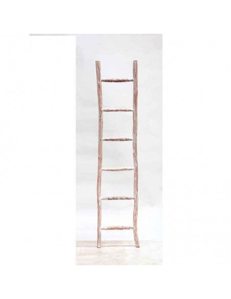 ESCALERA PERCHERO TOALLERO MADERA TECA