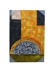 CUADRO MODERNO CON FIGURAS ABSTRACTAS