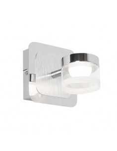 APLIQUE FOCOS LED 1 LUCES SHUTTER CROMO NIQUEL
