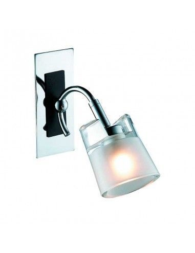 APLIQUE FOCO 1 LUCES CRISTAL SATINADO