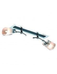 APLIQUE FOCOS 2 LUCES CRISTAL SATINADO