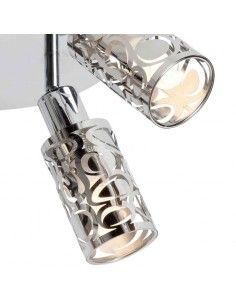 PLAFON DE TECHO FOCOS 4 LUCES CRISTAL DECORADO 2
