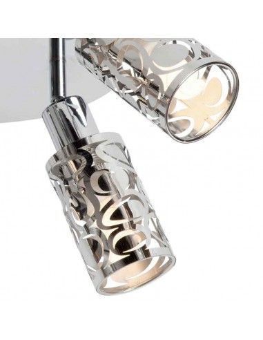 PLAFON DE TECHO FOCOS 4 LUCES CRISTAL DECORADO