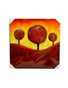 CUADRO PINTADO AL OLEO PAISAJE ABSTRACTO