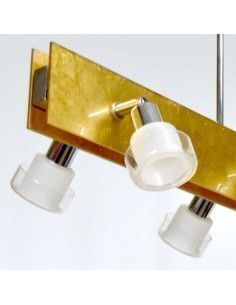 LAMPARA DE TECHO DORADA CON SEIS LUCES 2