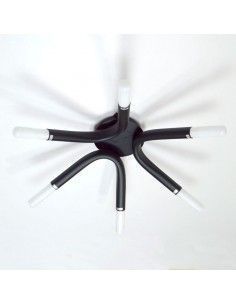 PLAFON DE TECHO DE SEIS ALUMINIO NEGRO 2