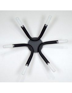 PLAFON DE TECHO DE SEIS ALUMINIO NEGRO