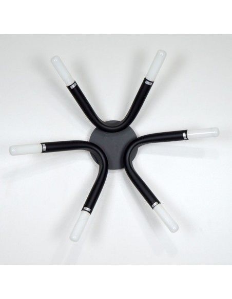 PLAFON DE TECHO DE SEIS ALUMINIO NEGRO