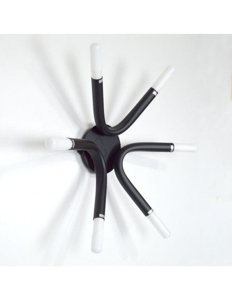 PLAFON DE TECHO DE SEIS ALUMINIO NEGRO