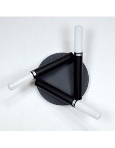 PLAFON DE TECHO DE ALUMINIO NEGRO DE TRES