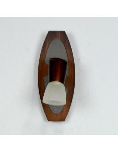 APLIQUE DE PARED UN FOCO WENGUE Y CRISTAL
