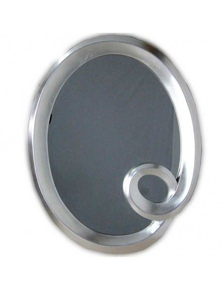 ESPEJO PAN DE PLATA MARCO DOBLE CIRCULO