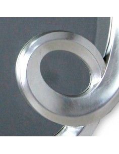 ESPEJO PAN DE PLATA MARCO DOBLE CIRCULO 2