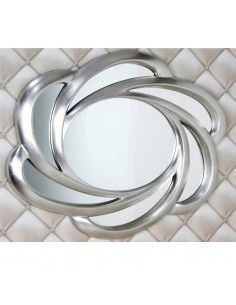 ESPEJO PAN DE PLATA MARCO CON OLAS