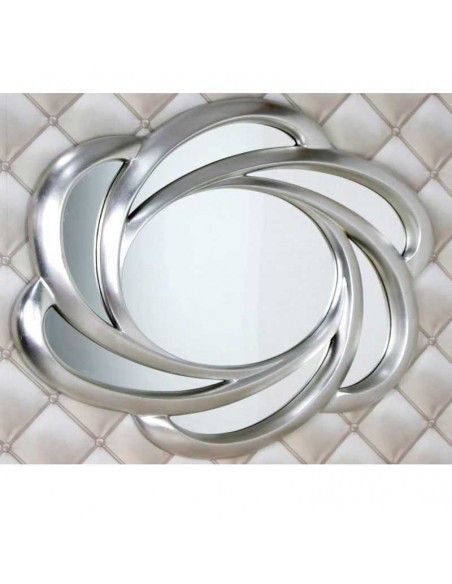 ESPEJO PAN DE PLATA MARCO CON OLAS