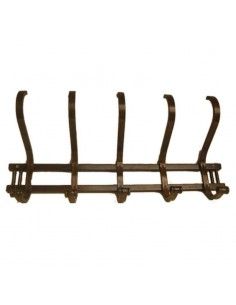 PERCHA DE PARED MADERA MARRON