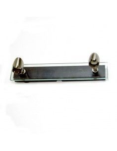 APLIQUE DE PARED DOS FOCOS WENGUE Y CRISTAL 2