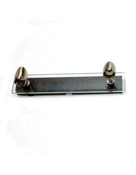 APLIQUE DE PARED DOS FOCOS WENGUE Y CRISTAL