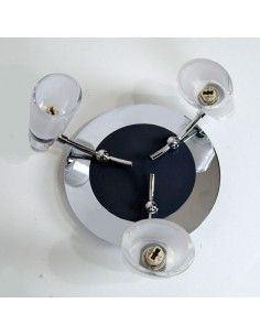 PLAFON DE TECHO FOCOS 4 LUCES CRISTAL SATINADO 2