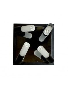 PLAFON FOCO DE TECHO 4 LUCES WENGUE