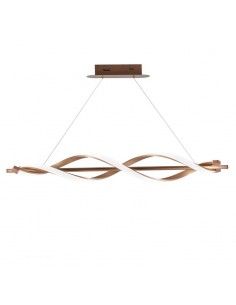 LAMPARA TECHO BARRA COBRE ROSADO LED