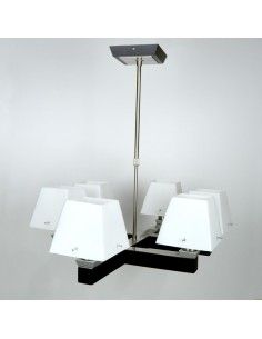 LAMPARA DE TECHO TULIPA OPAL SEIS LUC 2