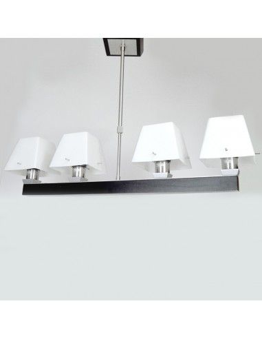 LAMPARA DE TECHO TULIPA OPAL CUATRO LUC