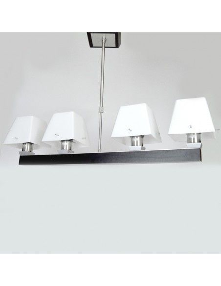 LAMPARA DE TECHO TULIPA OPAL CUATRO LUC