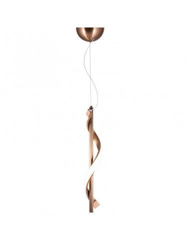 COLGANTE DE TECHO BARRA COBRE ROSADO LED