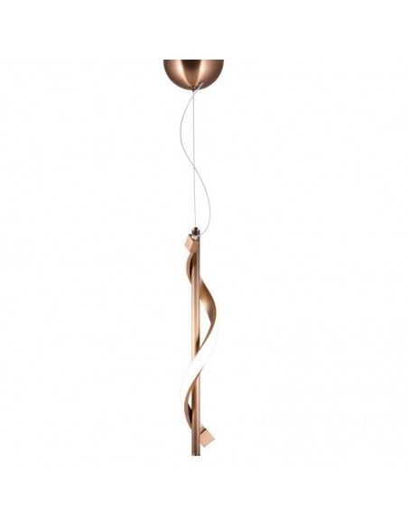 COLGANTE DE TECHO BARRA COBRE ROSADO LED