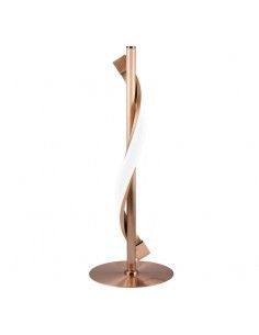 LAMPARA DE SOBREMESA BARRA COBRE ROSADO LED