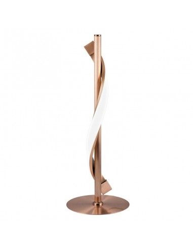 LAMPARA DE SOBREMESA BARRA COBRE ROSADO LED