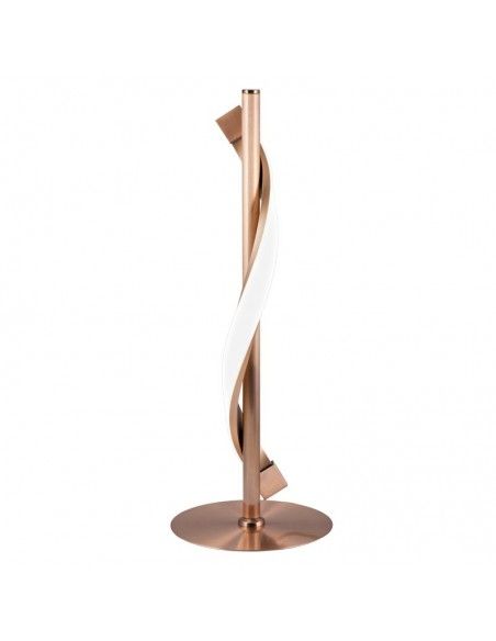 LAMPARA DE SOBREMESA BARRA COBRE ROSADO LED