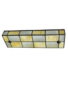 PLAFON DE TECHO RUSTICO OPAL OPALINA CREMA 2