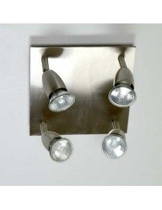 PLAFON DE TECHO DE ACERO CUATRO LUCES