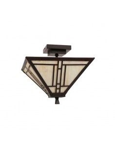 PLAFON DE TECHO TIFFANY CREMA