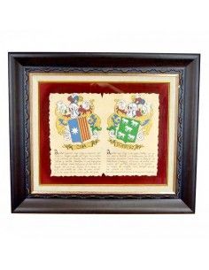 HERALDICO APELLIDOS EN PERGAMINO