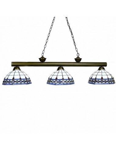LAMPARA DE TECHO TIFFANY TRES TULIPAS