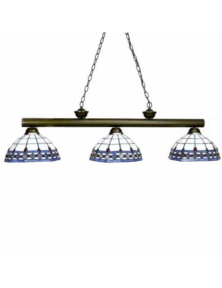 LAMPARA DE TECHO TIFFANY TRES TULIPAS