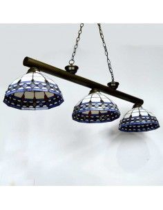 LAMPARA DE TECHO TIFFANY TRES TULIPAS 2