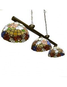LAMPARA DE TECHO TIFFANY TRES TULIPAS 2