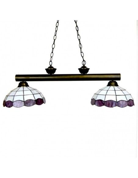 COLGANTE DE TECHO TIFFANY DOS TULIPAS