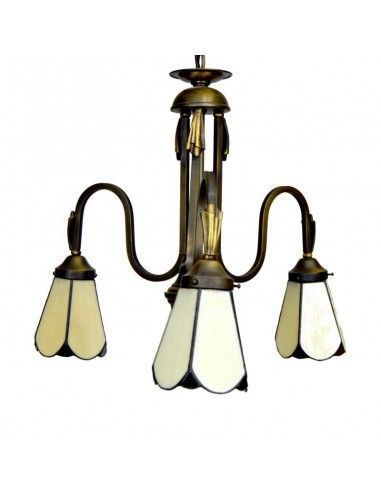 LAMPARA DE TECHO BRONCE - TIFFANY