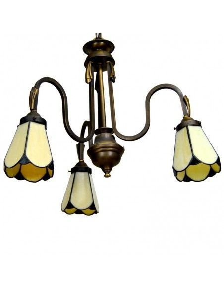 LAMPARA DE TECHO BRONCE - TIFFANY