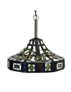 COLGANTE DE TECHO TIFFANY CREMA-VERDE