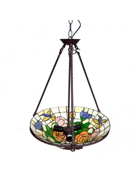 COLGANTE DE TECHO TIFFANY FLORAL