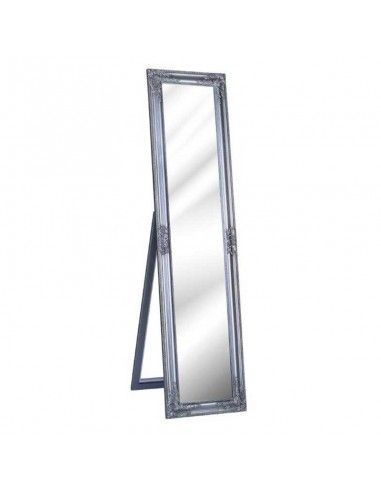 ESPEJO VESTIDOR MADERA BLANCO O PLATA CON SOPORTE