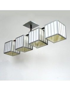 LAMPARAS DE TECHO TRES CUATRO LUCES CUADRADAS 2