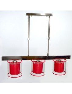 LAMPARA DE TECHO DE TRES PANTALLAS