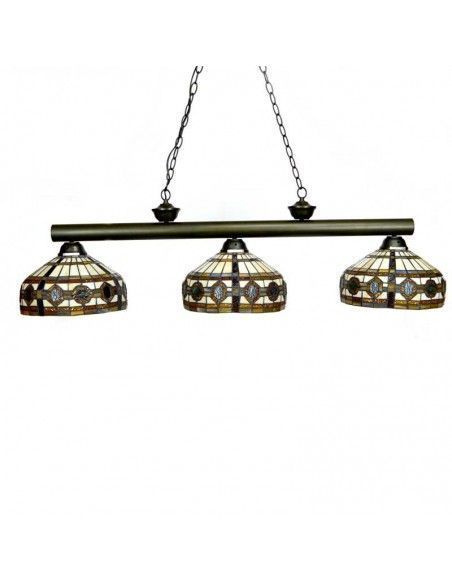 LAMPARA DE TECHO TIFFANY TRES TULIPAS